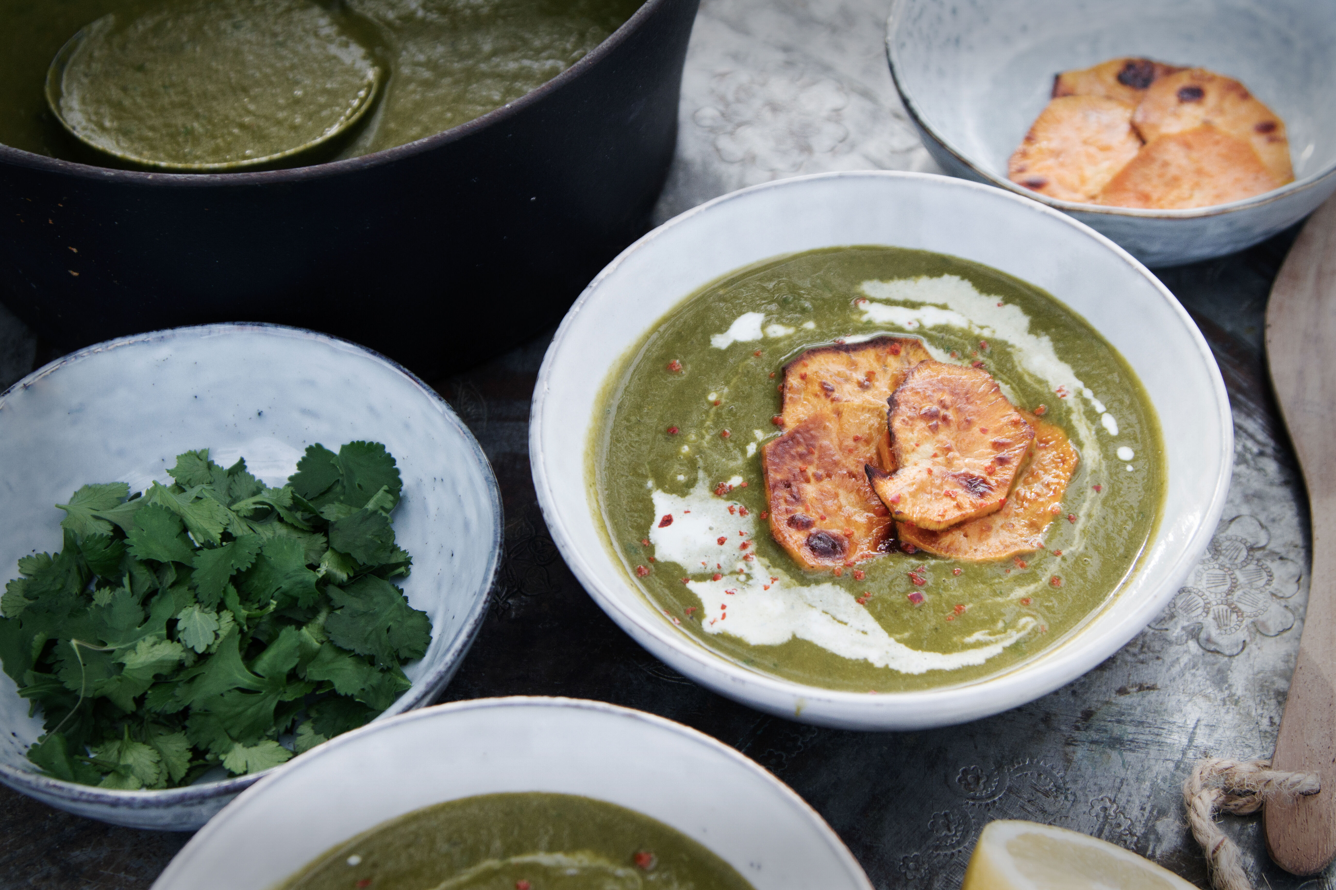 Your healthy winter recipes: kale soup & cauliflower masala